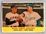 1958 Topps Willie Mays & Duke Snider Card