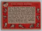 1958 Topps Willie Mays & Duke Snider Card