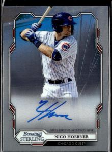 2019 Bowman Sterling Nico Hoerner Cubs Autographs