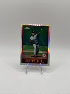 1997 Topps Chrome Andy Pettitte Refractor Card