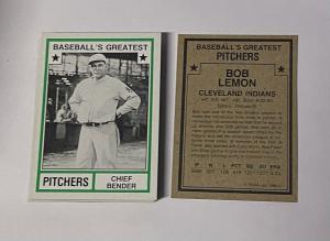 1982 TCMA Baseball Pitchers Tan Back Singles