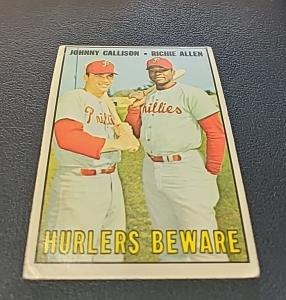 1967 Topps Johnny Callison & Dick Allen Card