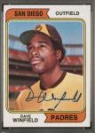 1974 Topps Dave Winfield Rookie Card, Signed