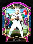 Josh Allen 2020 Panini Select Purple Die-Cut Card