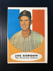 1961 Topps Joe Gordon Kansas City Athletics Card