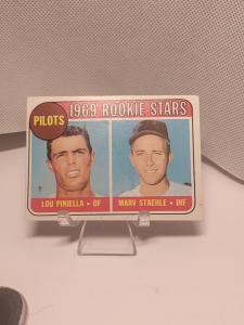 1969 Topps Rookie Stars #394 Marv Staehle & Lou Piniella