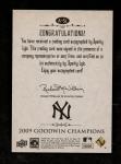 2009 Goodwin Champions Sparky Lyle Autographed Card