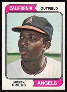 1974 Topps Mickey Rivers #76 Sports Card
