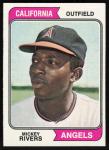 1974 Topps Mickey Rivers #76 Sports Card