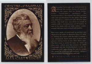 1994 American Archives Baseball Alexander Cartwright Card
