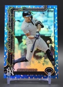 2025 Topps Holiday Blue Metallic MLB Player Card