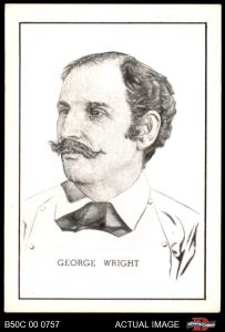 1950 Callahan George Wright HOF Card 7.5