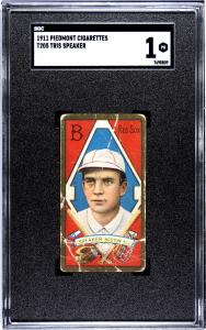 1911 Piedmont T205 Tris Speaker Baseball Card