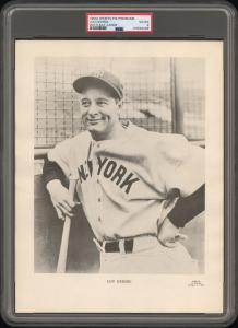 1960 Lou Gehrig Sports Card PSA 4