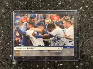 2019 Topps Now Royals Ned Yost Final Game Card