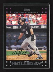 2007 Topps #290 Matt Holliday Baseball Card