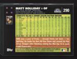 2007 Topps #290 Matt Holliday Baseball Card