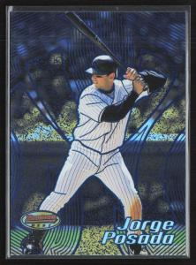 Jorge Posada 2002 Bowman's Best Blue /300 Card