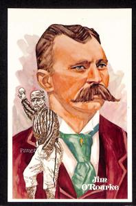 1980 Perez-Steele Jim O'Rourke HOF Postcard