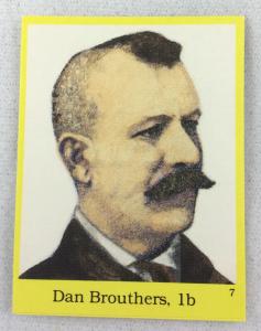 1989 MLB Hall of Fame Sticker Card - Brouthers