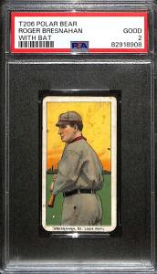 1909 T206 Roger Bresnahan HOF Batting Card