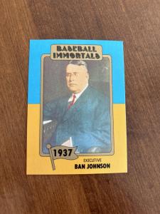 Ban Johnson 1980-87 Baseball Immortals Card #7a