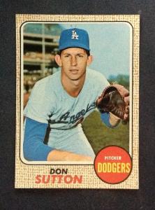 1968 Topps #103 Don Sutton Dodgers Baseball Card