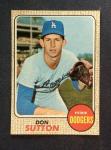 1968 Topps #103 Don Sutton Dodgers Baseball Card
