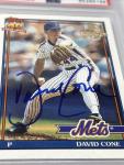Signed 1991 Topps Desert Shield David Cone Card