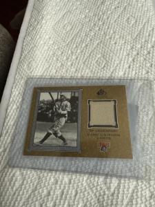 2001 Honus Wagner Jersey Card Pirates SSP