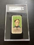 1909 T206 Johnny Evers Green Portrait Card