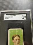 1909 T206 Johnny Evers Green Portrait Card