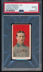 1909-11 T206 Frank Chance Red Portrait Card