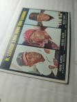 1967 Topps #244 Willie Mays, Hank Aaron Card