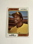 1974 Topps Dave Winfield Rookie Card Padres