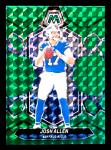 Josh Allen 2024 Panini Mosaic Green Prizm Card