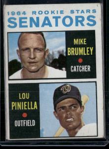 1964 Topps Lou Piniella Mike Brumley Rookie Cards