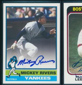 2013 Topps Archives Mickey Rivers Auto Card