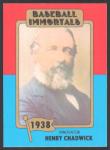 1980 SSPC Baseball Immortals Henry Chadwick #16 Card