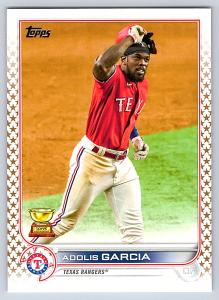 2022 Topps Gold Stars Adolis Garcia Texas Rangers