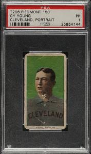 T206 Cy Young Portrait Cleveland Naps HOF Card