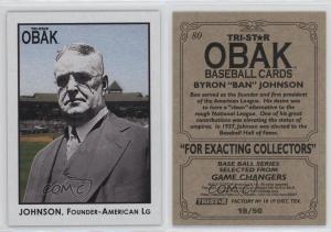 2010 TRISTAR Obak Black Ban Johnson #80 HOF