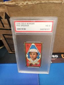 1911 T205 Tris Speaker Gold Border Card