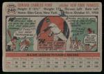1956 Topps Whitey Ford Card #240
