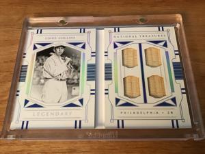 2021 Panini Eddie Collins Quad Bat Relic Card