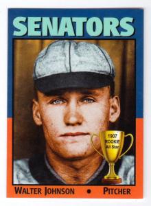 Walter Johnson Senators Rookie Card - All Star #9