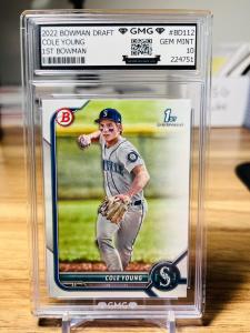 2022 Bowman Draft Cole Young 1st RC Gem Mint