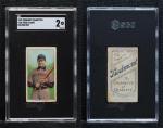 1909-11 T206 Fred Clarke Baseball Card SGC 2