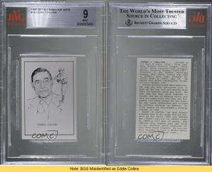 1950-56 Jimmie Collins Hall of Fame Card