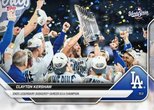 Clayton Kershaw 2025 World Series Champion Card